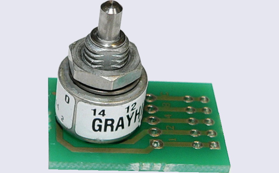 EASYsa - Gray coded rotary selector with solder point